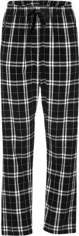 Boxercraft BW6620 Women's Haley Flannel Pants - Black White