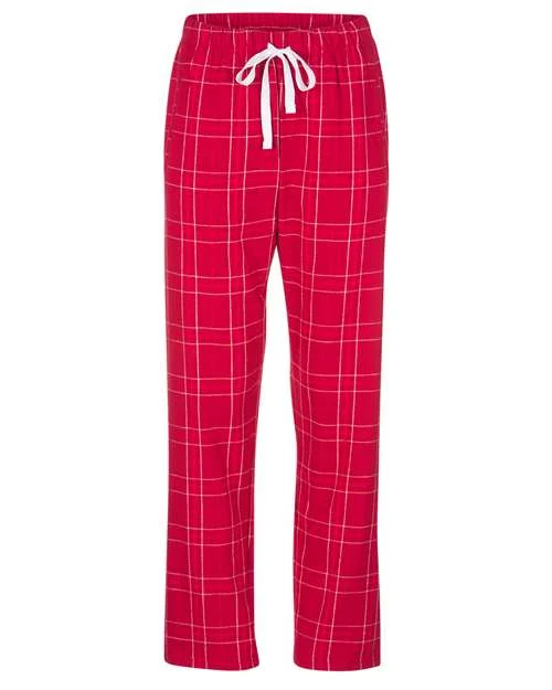 Boxercraft BW6620 Women's Haley Flannel Pants - Crimson Field Day Plaid