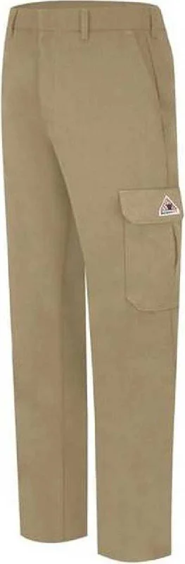 Bulwark PMU2EXT Cooltouch 2 Cargo Pocket Pants - Extended Sizes - Khaki - Unhemmed