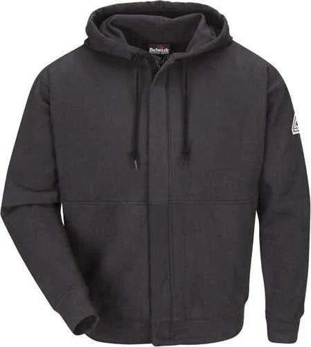 Bulwark SEH4 Zip-Front Hooded Sweatshirt - Charcoal