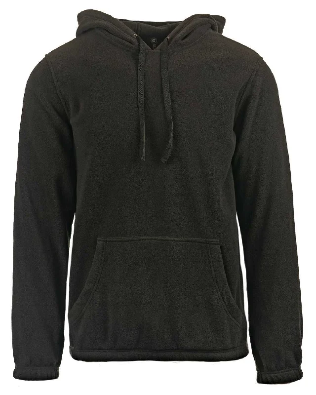 Burnside 3500 Polar Fleece Hooded Pullover - Black