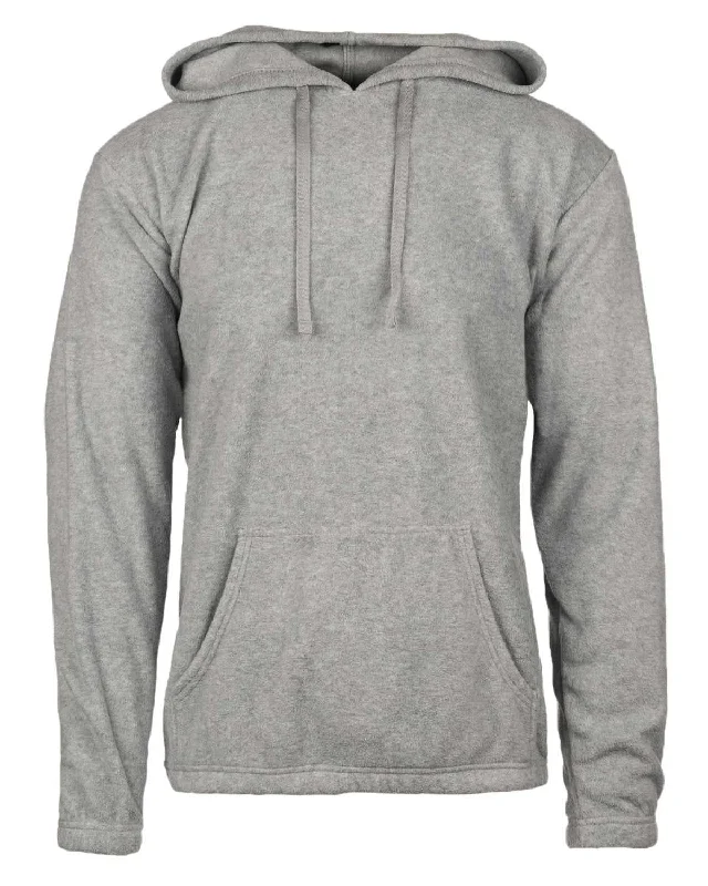 Burnside 3500 Polar Fleece Hooded Pullover - Heather Gray