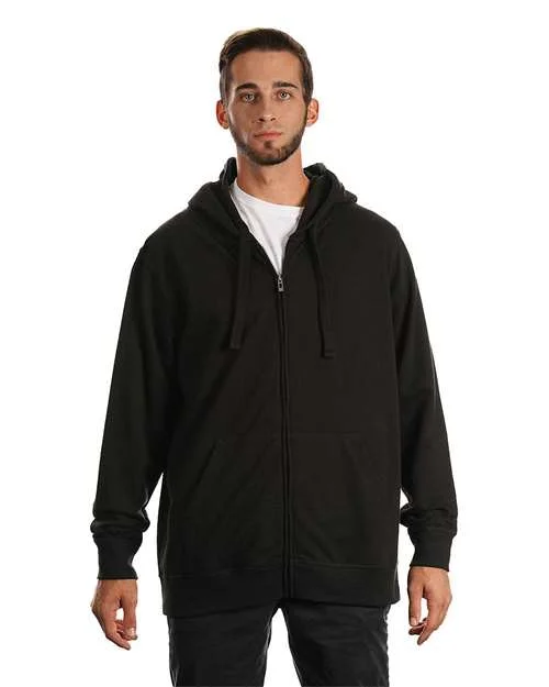 Burnside 8615 Camo Full-Zip Hooded Sweatshirt - Black