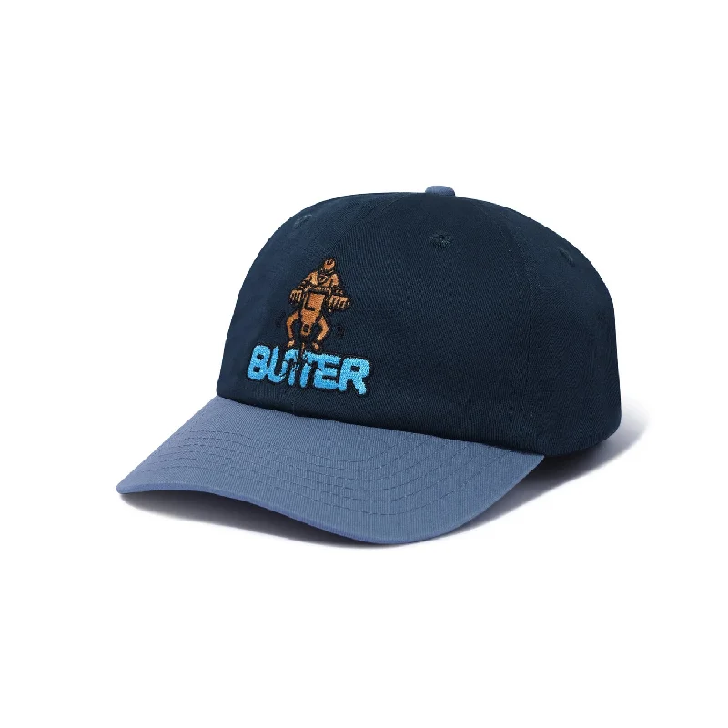 Butter Goods Jack Hammer 6 Panel Cap - Navy / Ocean