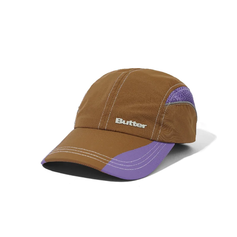 Butter Goods Race 4 Panel Cap - Brown