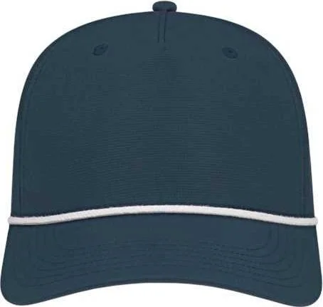 Cap America i7256 Athletic Rope Cap - Dark Blue White