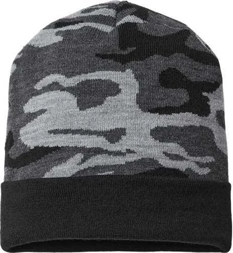 Cap America RKC12 USA-Made Camo Cuffed Beanie - Urban Camo