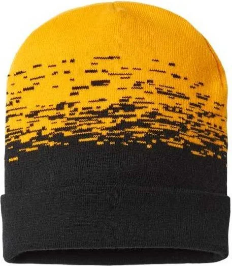 Cap America RKS12 USA-Made Static Cuffed Beanie - Black Gold