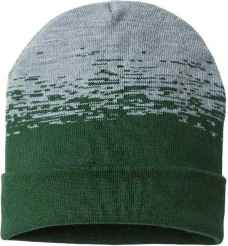 Cap America RKS12 USA-Made Static Cuffed Beanie - Forest Green Heather