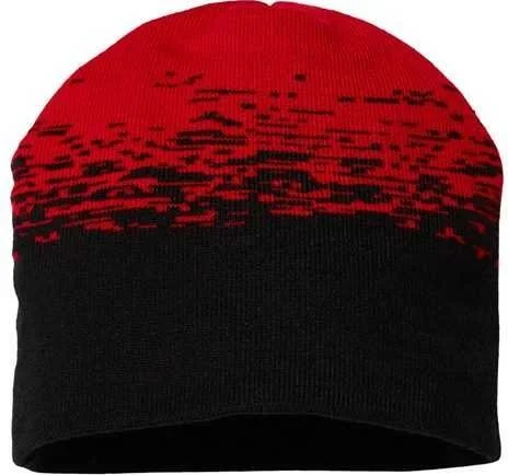 Cap America RKS9 USA-Made Static Beanie - Black True Red