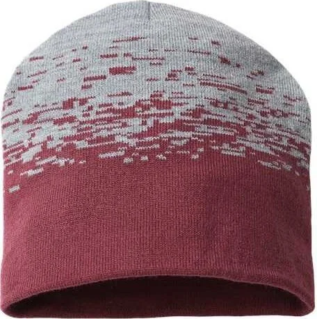 Cap America RKS9 USA-Made Static Beanie - Maroon Heather