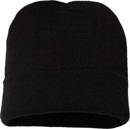 Cap America TKN24 USA-Made 12" Cuffed Beanie - Black