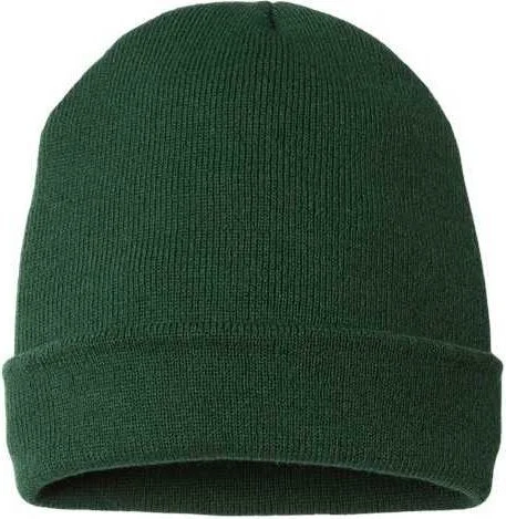 Cap America TKN24 USA-Made 12" Cuffed Beanie - Forest Green