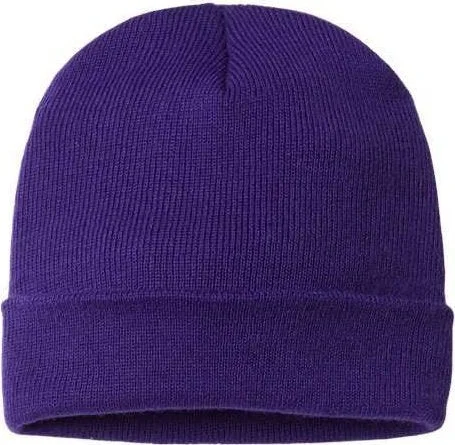 Cap America TKN24 USA-Made 12" Cuffed Beanie - Purple