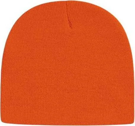 Cap America TKN28 USA-Made 8 12" Beanie - Deep Orange