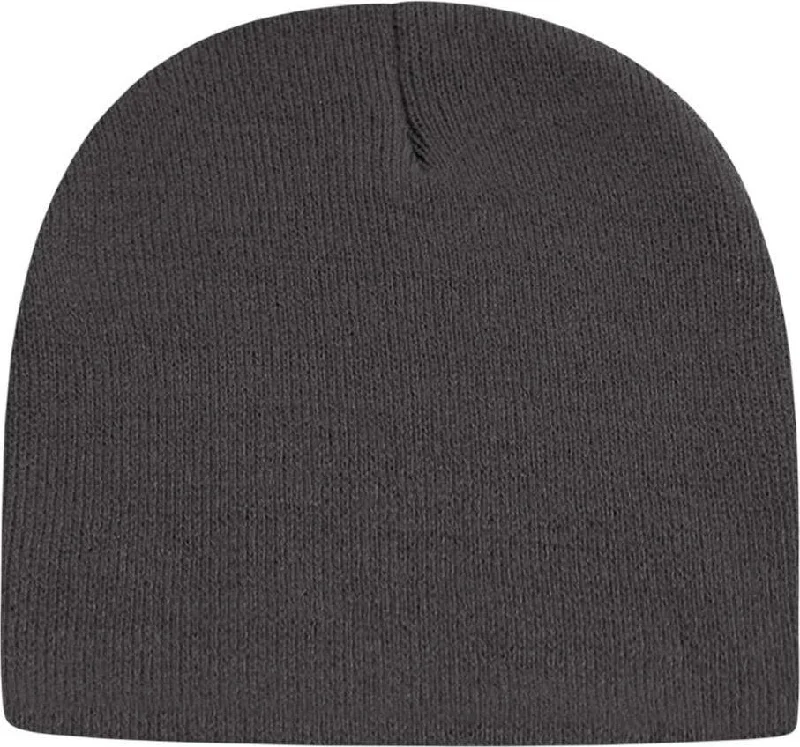 Cap America TKN28 USA-Made 8 12" Beanie - Iron Gray