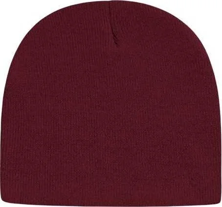 Cap America TKN28 USA-Made 8 12" Beanie - Maroon