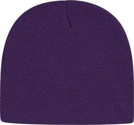 Cap America TKN28 USA-Made 8 12" Beanie - Purple