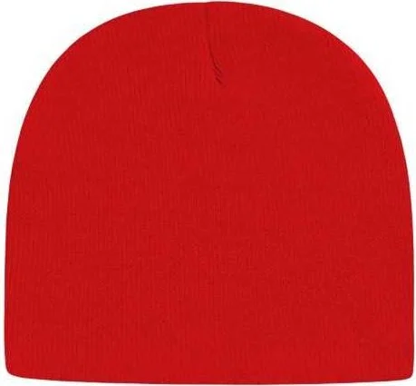 Cap America TKN28 USA-Made 8 12" Beanie - True Red