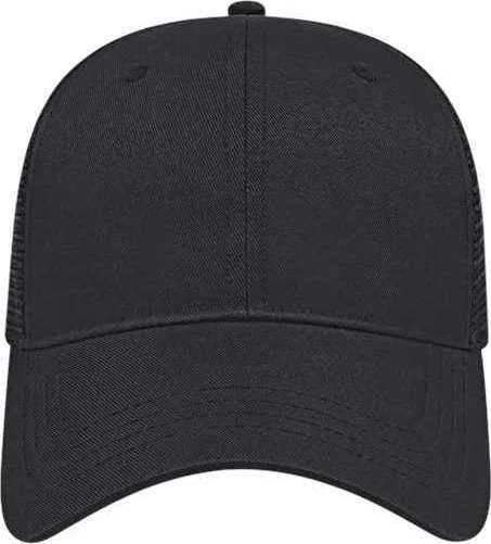 Cap America x800 X-tra Value Polyester Trucker Cap - Black Black