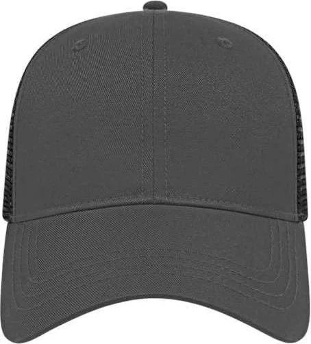 Cap America x800 X-tra Value Polyester Trucker Cap - Charcoal Black