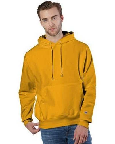 Champion S1051 Reverse Weave Pullover Hooded Sweatshirt - C Gold