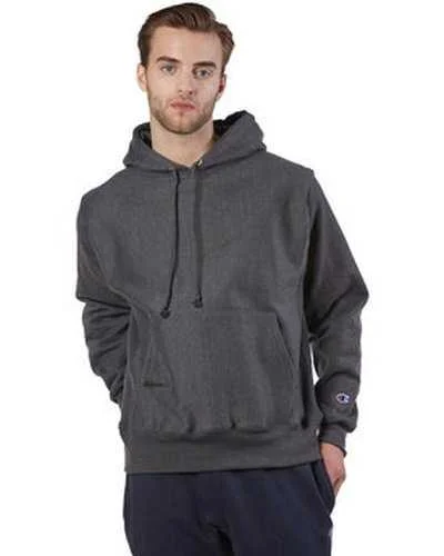 Champion S1051 Reverse Weave Pullover Hooded Sweatshirt - Charcoal Heather