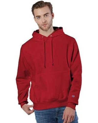 Champion S1051 Reverse Weave Pullover Hooded Sweatshirt - Scarlet