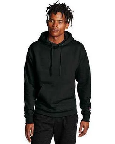 Champion S700 Adult Powerblend Pullover Hooded Sweatshirt - Black