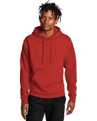 Champion S700 Adult Powerblend Pullover Hooded Sweatshirt - Scarlet Heather