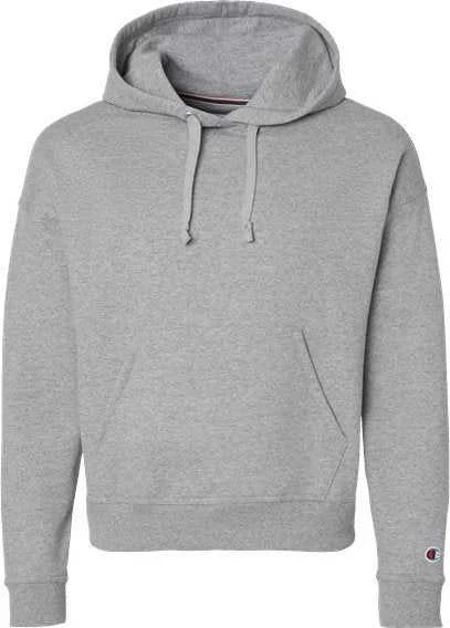 Champion S760 Women's Powerblend Hooded Sweatshirt - Light Steel