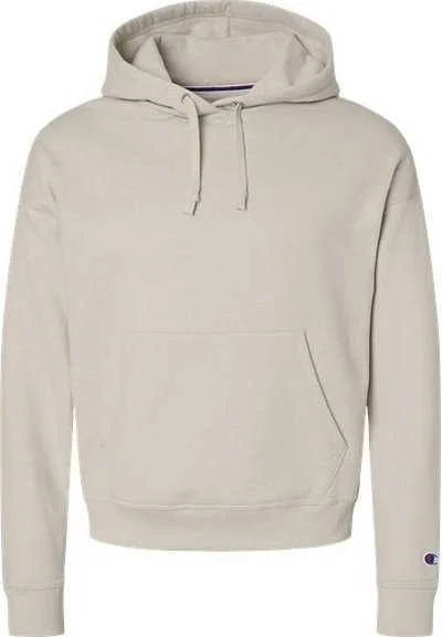 Champion S760 Women's Powerblend Hooded Sweatshirt - Sand