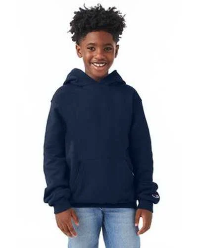 Champion S790 Youth Powerblend Pullover Hooded Sweatshirt - Navy