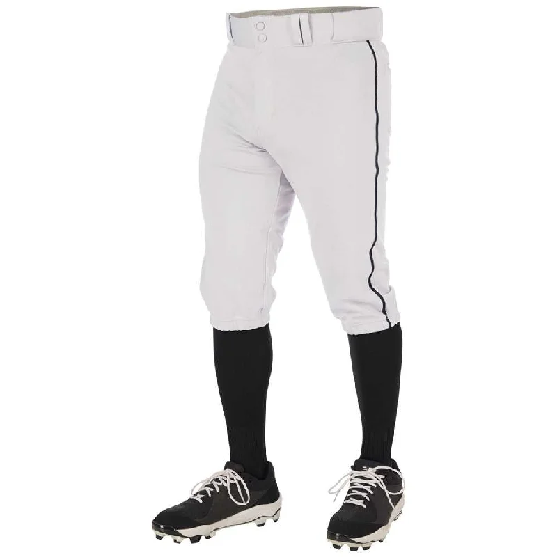 Champro BP70 Triple Crown 2.0 Men's and Youth Knicker Pant With Braid - White Black