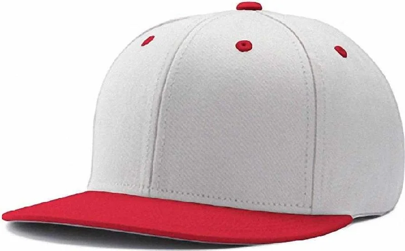 Champro HC4 Pennant Snapback - White White Scarlet