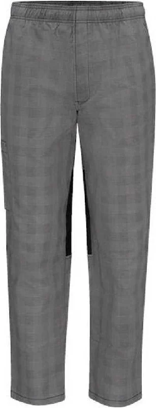 Chef Designs 0P2M Airflow Chef Pants with Back Panels - Gray Black Plaid