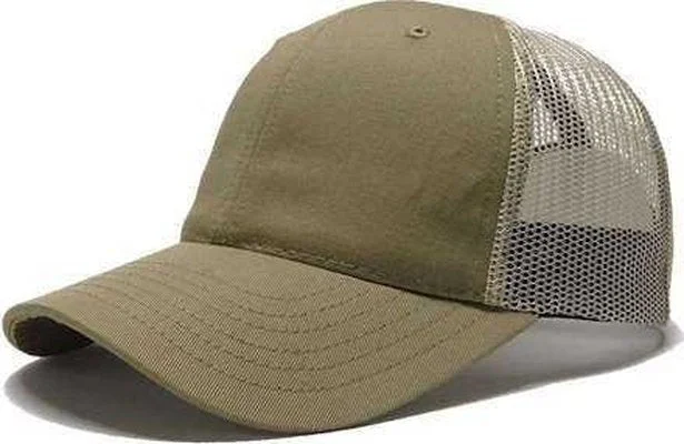 Classic Caps USA100 USA-Made Trucker Cap - Khaki