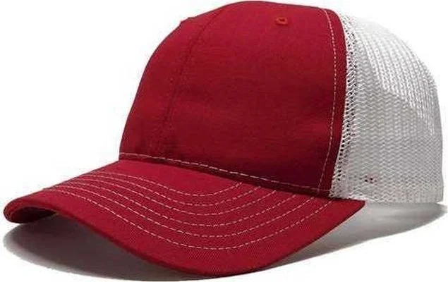 Classic Caps USA100 USA-Made Trucker Cap - Red White