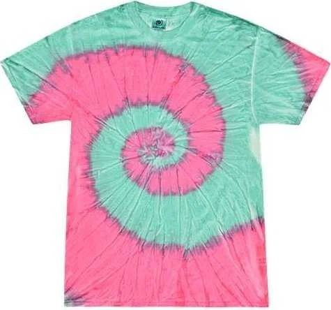 Colortone 1000 Multi-Color Tie-Dyed T-Shirt - Mint Fusion