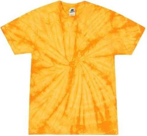 Colortone 1000 Multi-Color Tie-Dyed T-Shirt - Spider Gold