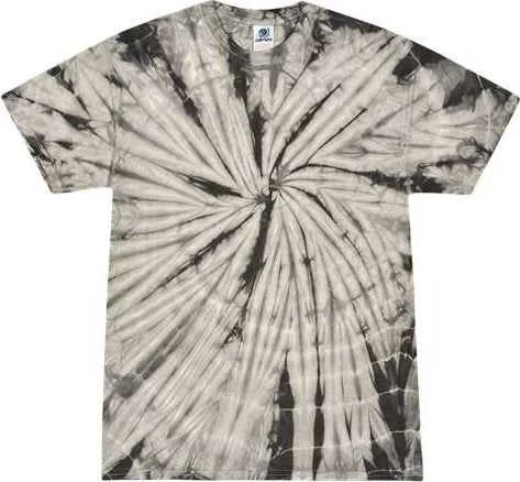 Colortone 1000 Multi-Color Tie-Dyed T-Shirt - Spider Grey