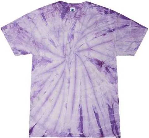 Colortone 1000 Multi-Color Tie-Dyed T-Shirt - Spider Lavender