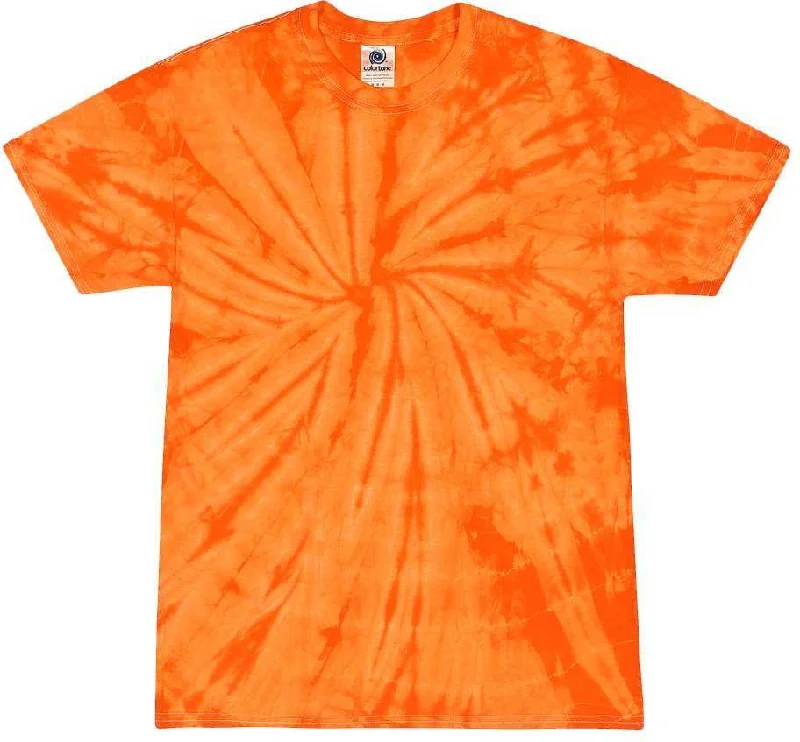 Colortone 1000 Multi-Color Tie-Dyed T-Shirt - Spider Orange