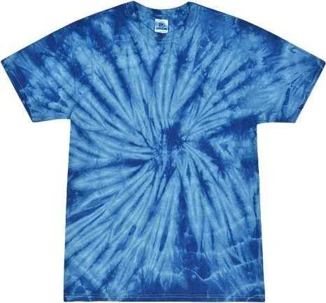 Colortone 1000 Multi-Color Tie-Dyed T-Shirt - Spider Royal