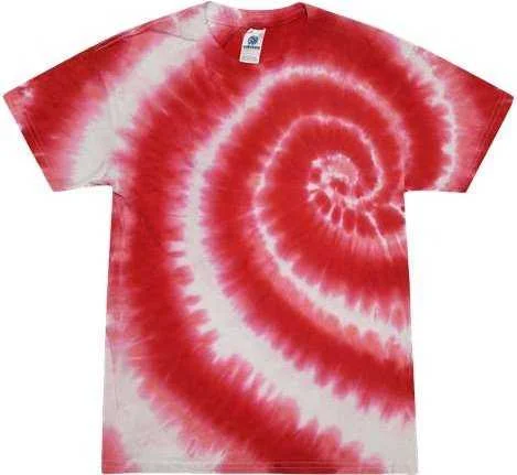 Colortone 1000 Multi-Color Tie-Dyed T-Shirt - Swirl Red