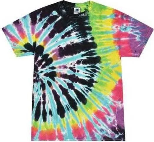 Colortone 1000Y Youth Multi-Color Tie-Dyed T-Shirt - Flashback