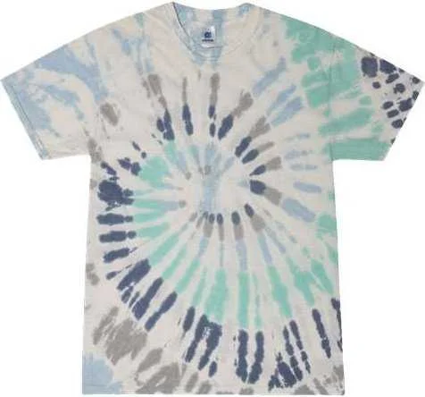 Colortone 1000Y Youth Multi-Color Tie-Dyed T-Shirt - Glacier