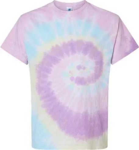 Colortone 1000Y Youth Multi-Color Tie-Dyed T-Shirt - Jellybean