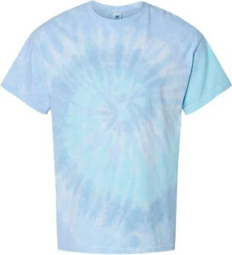 Colortone 1000Y Youth Multi-Color Tie-Dyed T-Shirt - Lagoon