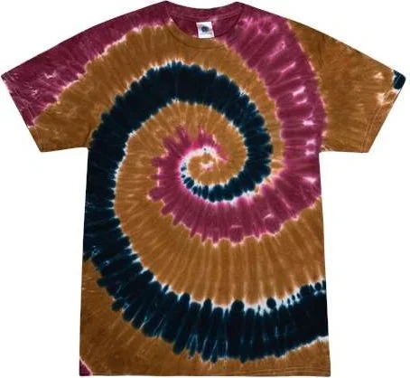 Colortone 1000Y Youth Multi-Color Tie-Dyed T-Shirt - Willow